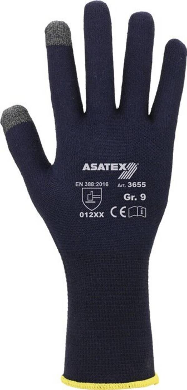 Feinstrickhandschuh f.Smartphones u.Touchscreens Gr.8 dunkelblau
