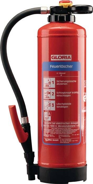 Wasserfeuerlöscher 9kg aufladb.Brandkl.43 A m.Wandh.-2