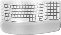 Logitech Wave Keys Tastatur kabellos 2,4 GHz Bluetooth LE QWERTZ Deutsch Off-White-1