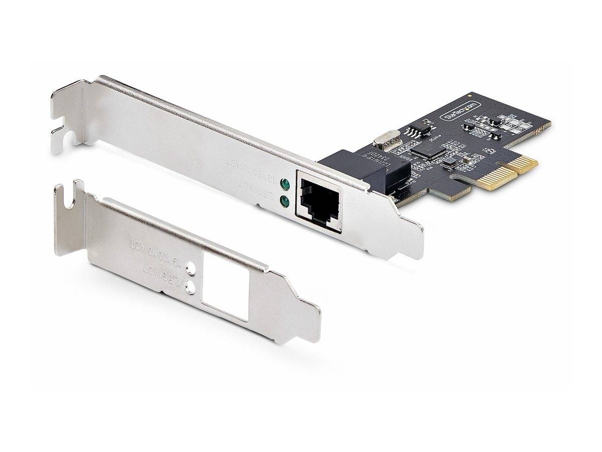 StarTech.com 1-Port 2.5G NBASE-T PCIe Network Card, Computer Network Interface Card, Intel I225-V, Single-Port Ethernet,-4