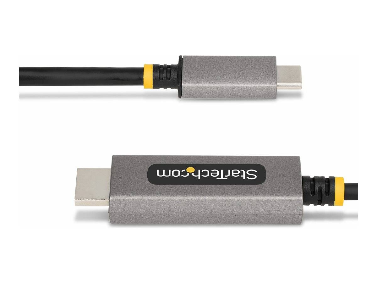 StarTech.com 10ft (3m) USB-C to HDMI Adapter Cable, 8K 60Hz, 4K 144Hz, HDR10, USB Type-C to HDMI 2.1 Video Converter Cab-1