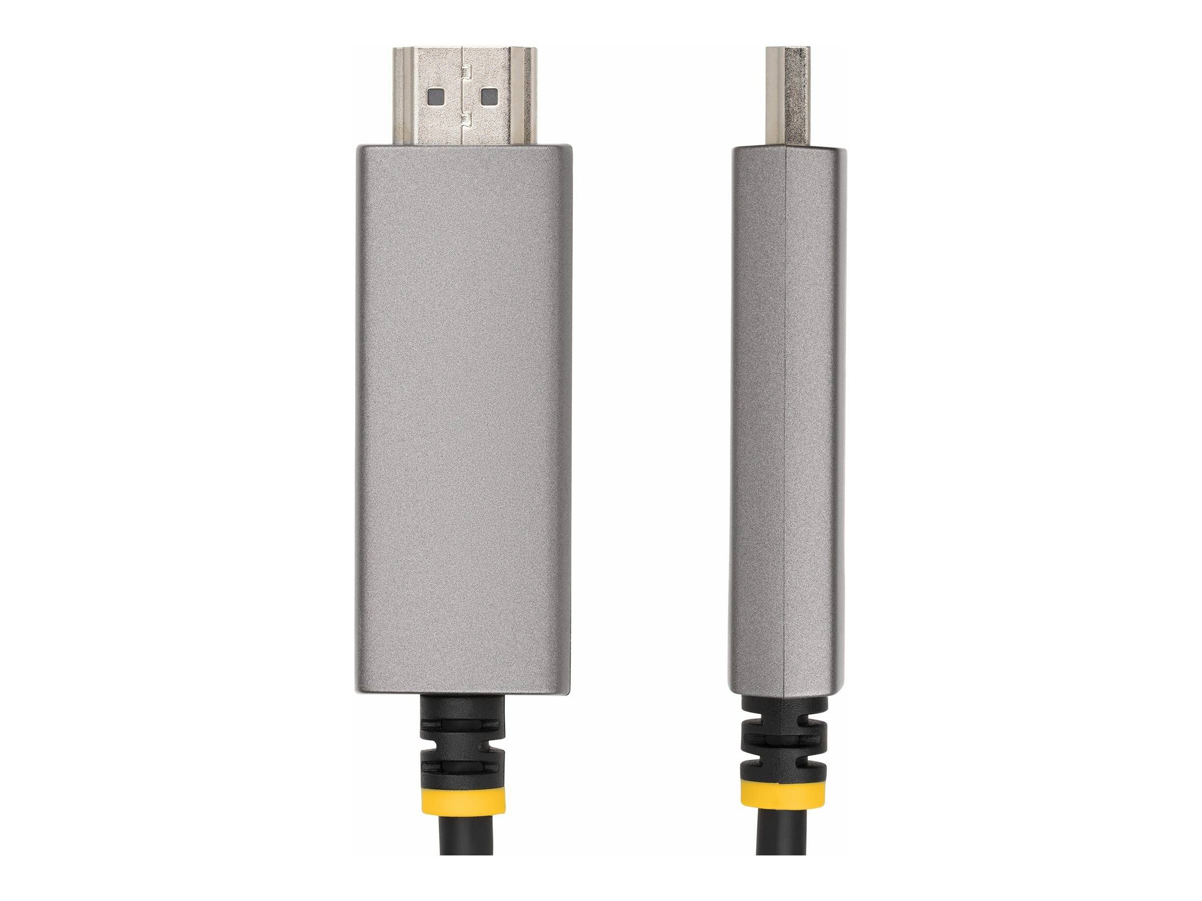 StarTech.com 10ft (3m) USB-C to HDMI Adapter Cable, 8K 60Hz, 4K 144Hz, HDR10, USB Type-C to HDMI 2.1 Video Converter Cab-3