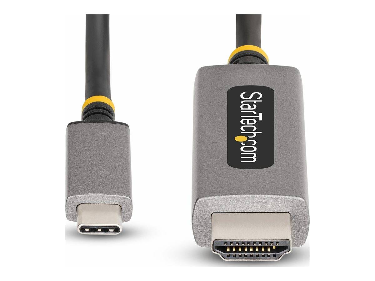 StarTech.com 10ft (3m) USB-C to HDMI Adapter Cable, 8K 60Hz, 4K 144Hz, HDR10, USB Type-C to HDMI 2.1 Video Converter Cab-4