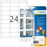 HERMA Wetterfeste Impraegn.Etik.A4 20 Blatt 66x33.8 - A4 - Spezial-Papier - Weiß-0