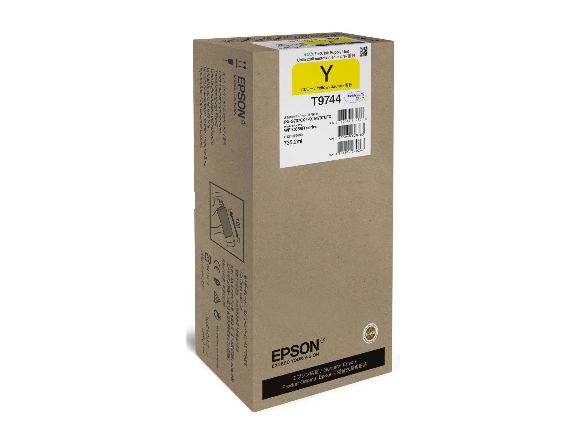 Epson T9744 - Größe XXL - Gelb - original - Tinten-Packung-0