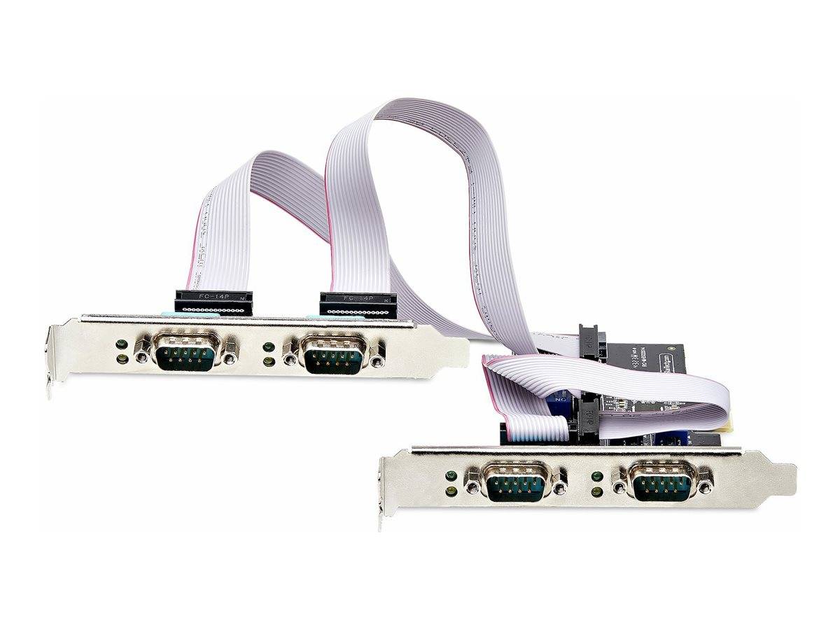 StarTech.com 4-Port Serial PCIe Card, Quad-Port PCI Express to RS232/RS422/RS485 (DB9)-1