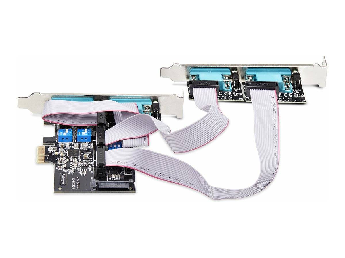StarTech.com 4-Port Serial PCIe Card, Quad-Port PCI Express to RS232/RS422/RS485 (DB9)-3