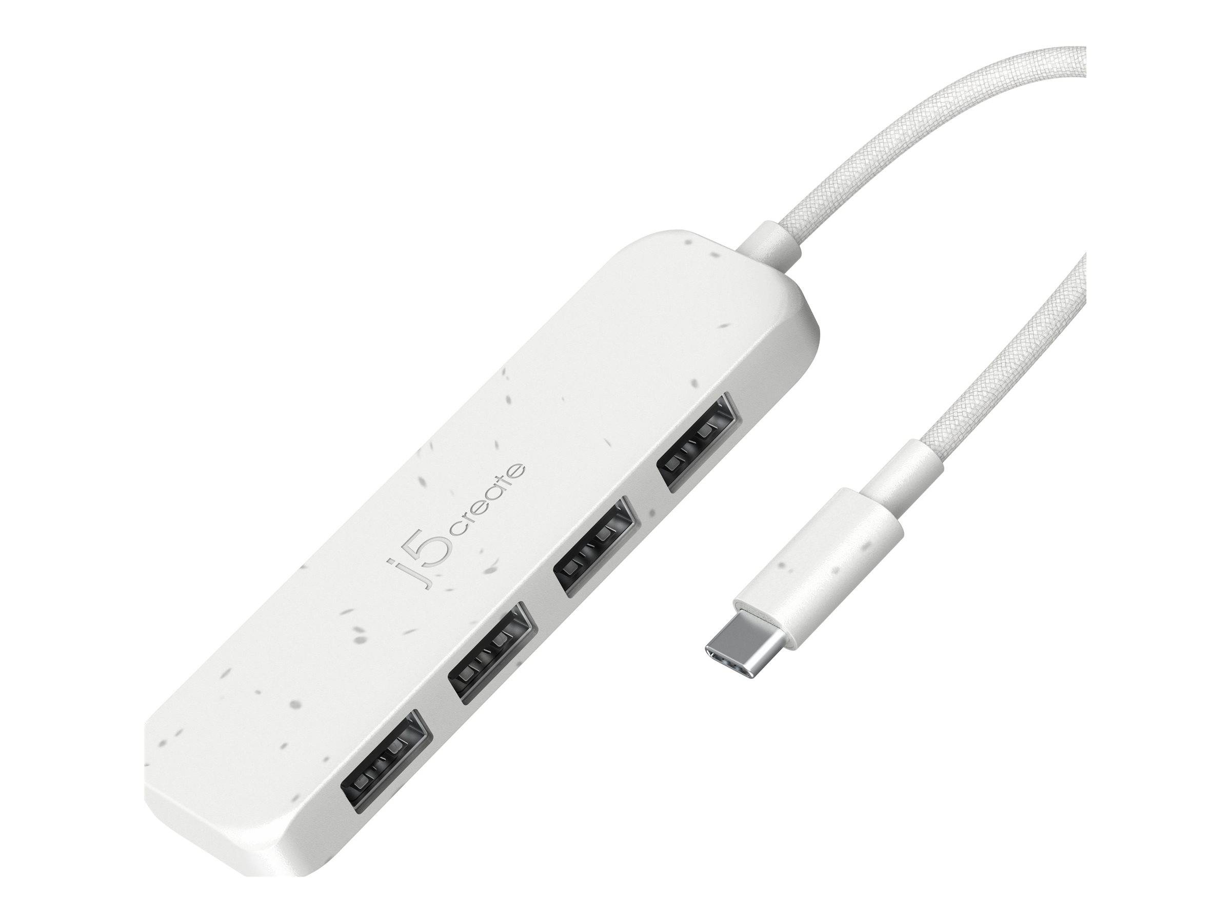 j5create JCH341EW - Hub - eco-friendly, USB-C - 4 x USB 3.2 Gen 2 - Desktop-0