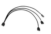 aRGB Y Splitter Cable 3 Pin to 3 x 3 30 cm Black-0