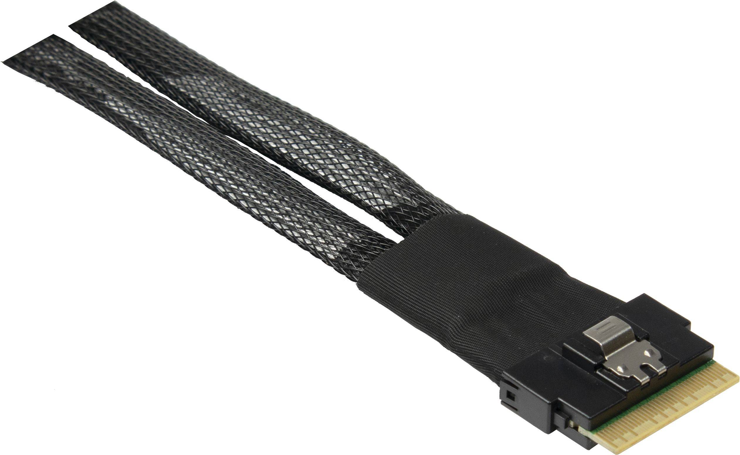 Inter-Tech Internes SAS-Kabel - SAS 24Gbit/s - 8i Slim SAS (SFF-8654)-2