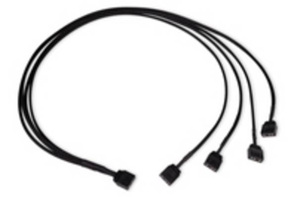 Alphacool 18712, RGB-Splitterkabel, Kunststoff, Schwarz, 3-polig, 600 mm, 1 Stück(e)