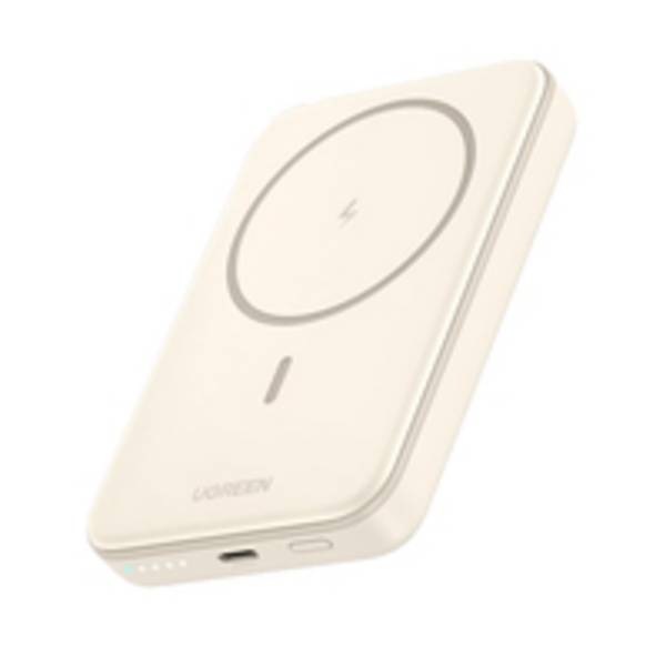 UGREEN - 10000mAh Mini Powerbank Wireless 20W with MagSafe white - Batterie - Mini (AAAA)