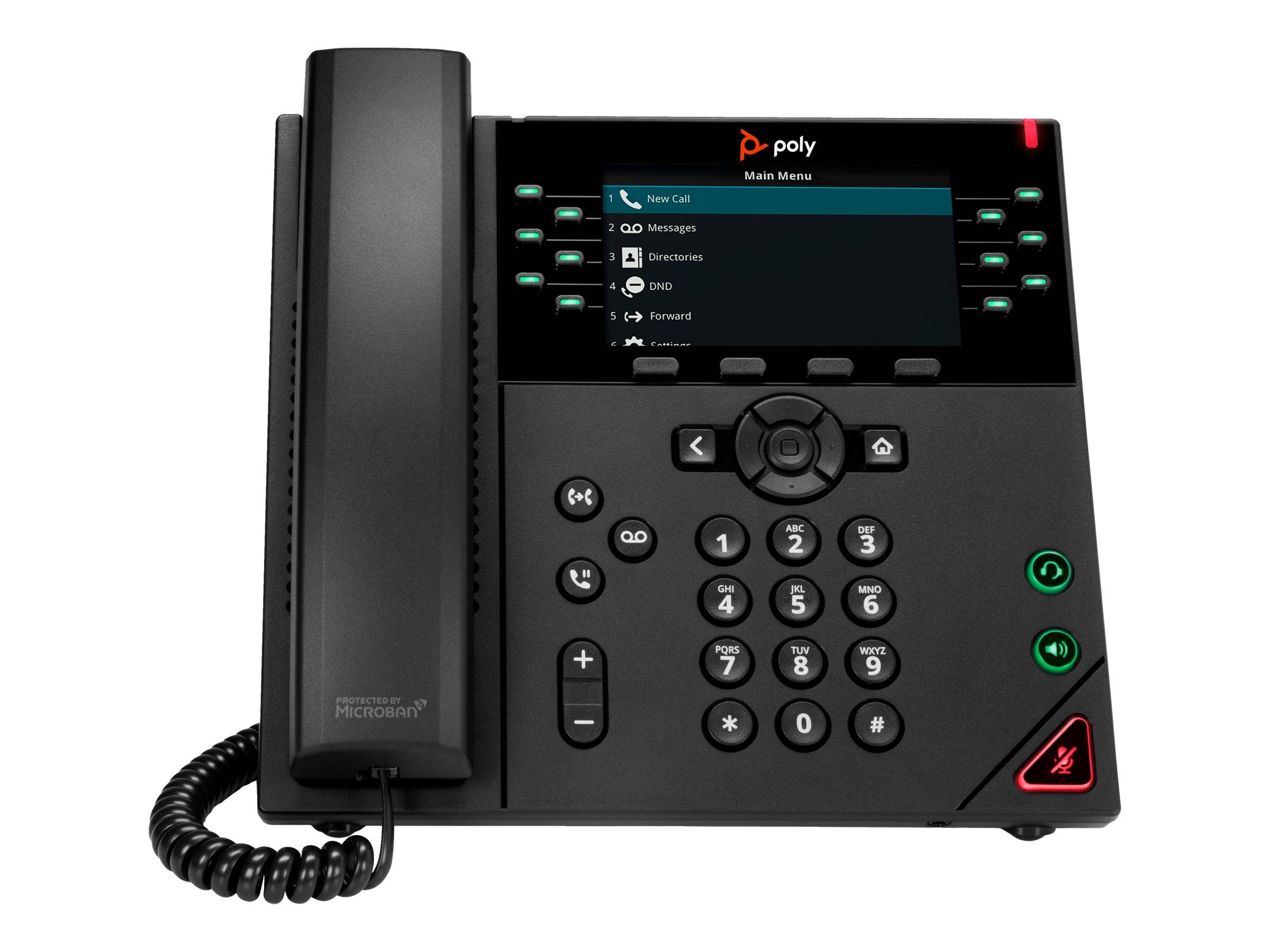 Poly HP Poly VVX 450 - VoIP-Telefon - dreiweg Anruffunktion-0