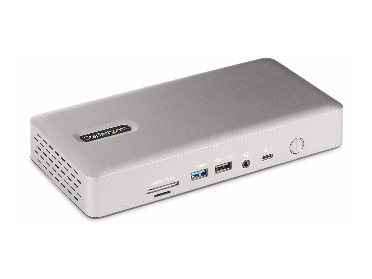 StarTech.com Thunderbolt 4 Multi-Display Docking Station, Quad/Triple/Dual Monitor Dock, 2x HDMI/2x DisplayPort, 7x USB-4