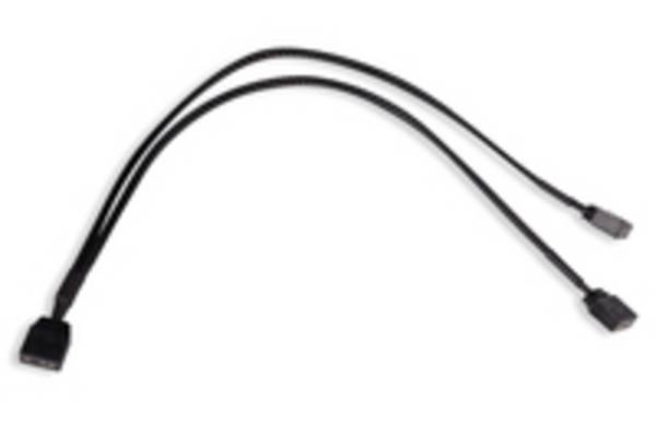 Alphacool 18705, RGB-Splitterkabel, Kunststoff, Schwarz, 3-polig, 300 mm, 1 Stück(e)