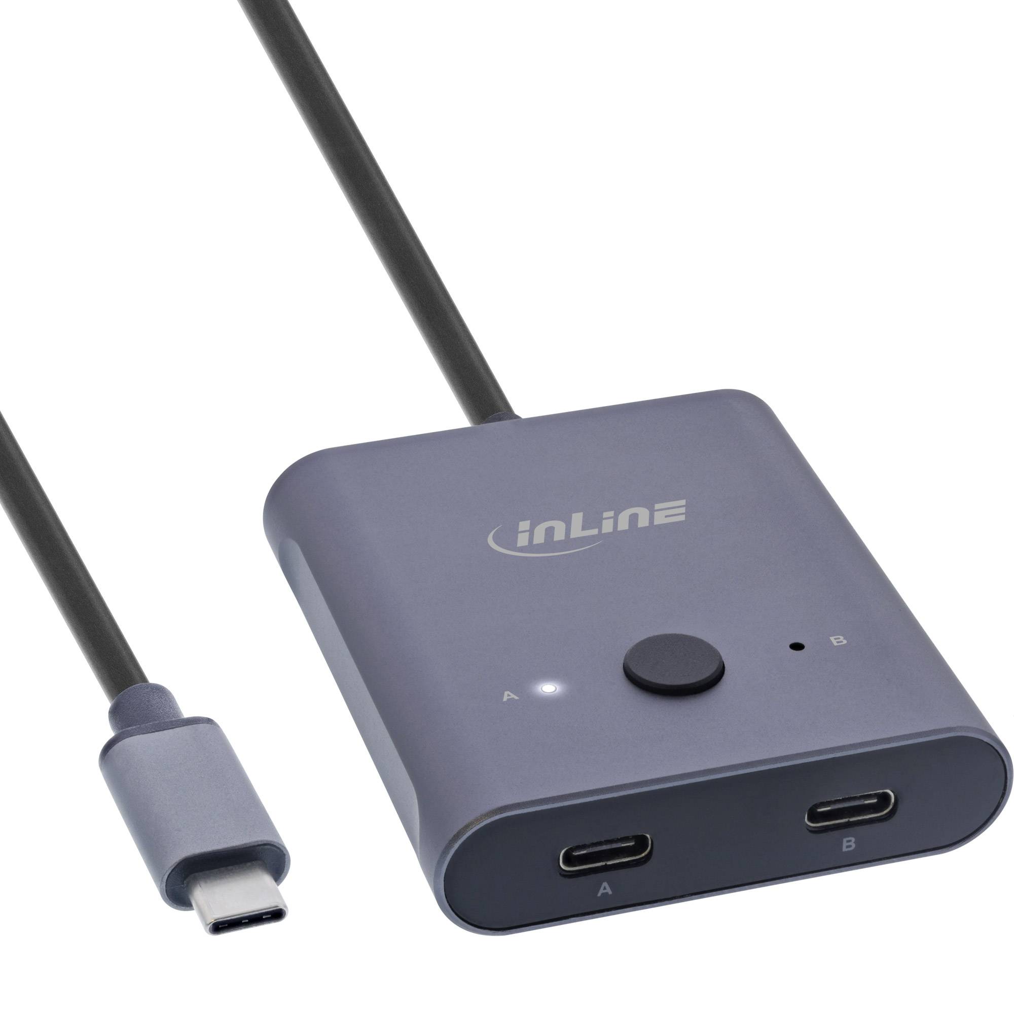 InLine® USB-C Switch, bidirektionaler Umschalter, 8K, 10Gb/s, 100W-0