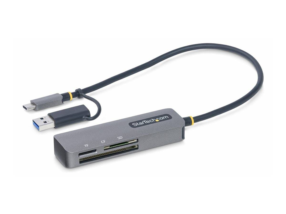 StarTech.com USB 3.0 Multi-Media Memory Card Reader, SD/microSD/CompactFlash Card Reader, Portable USB 5Gbps Card Adapte-2