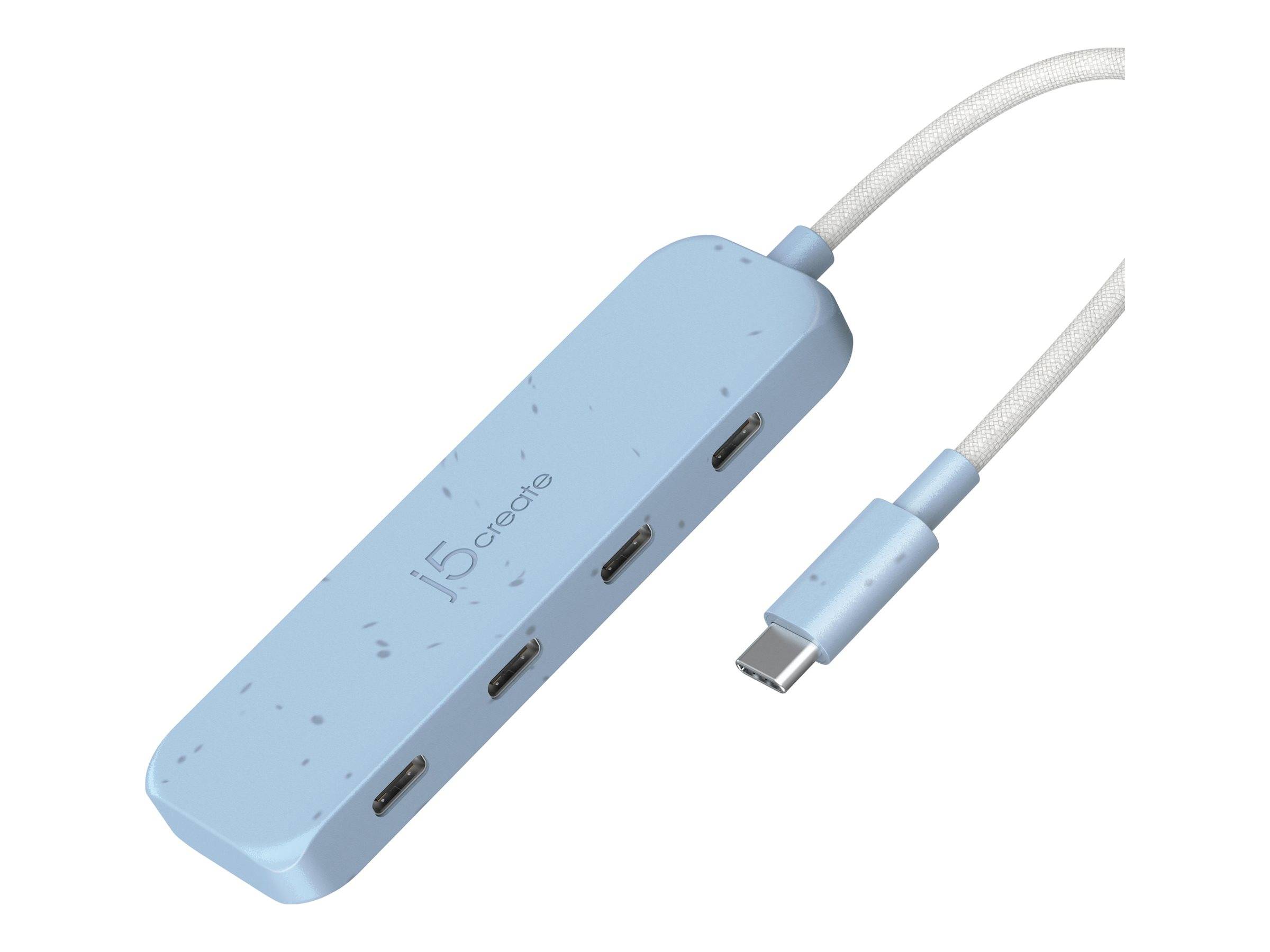 j5create JCH345EC - Hub - eco-friendly, USB-C - 4 x USB-C 3.2 Gen 2 - Desktop-0