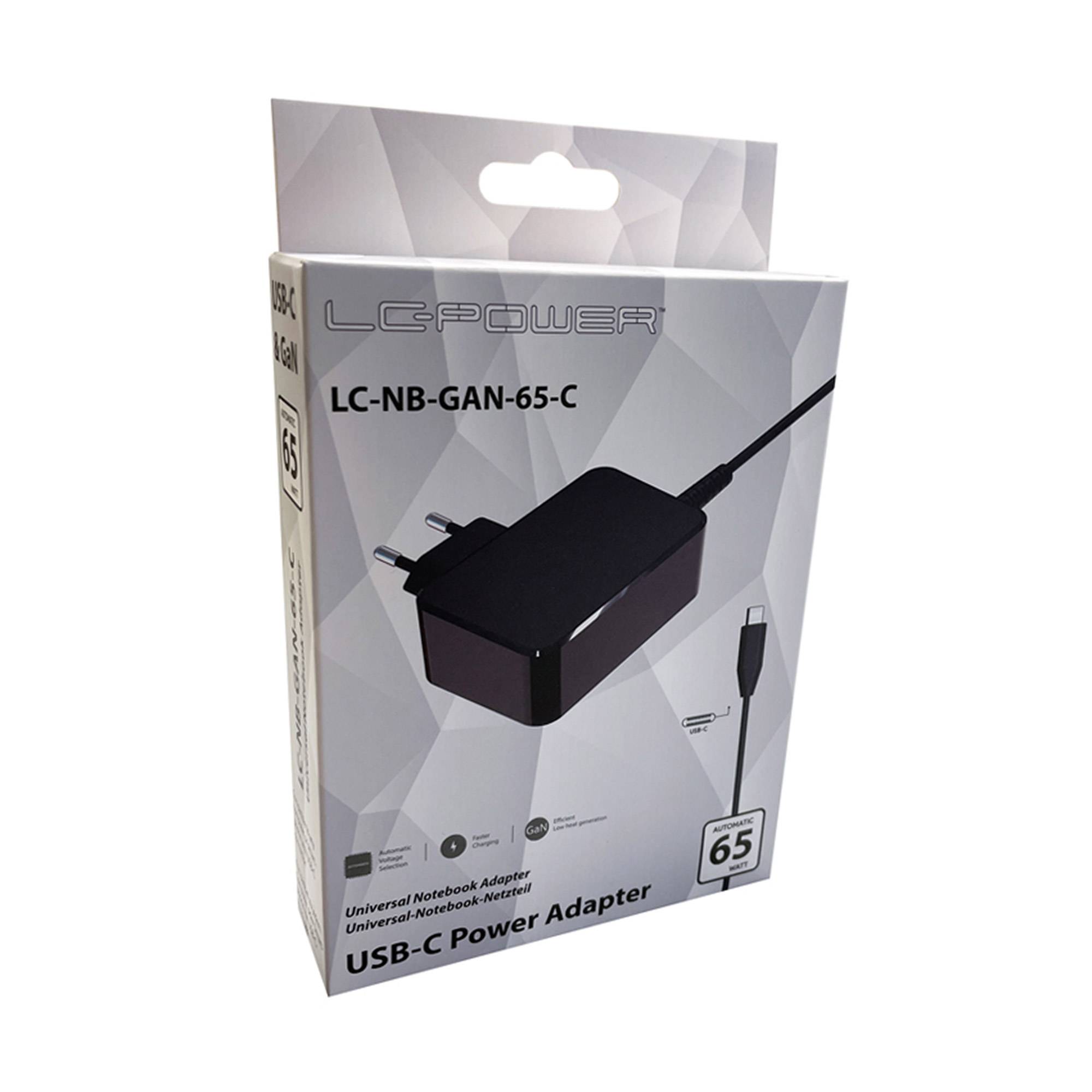 LC-POWER - Netzteil Notebook-Netzteil LC-NB-GaN-65-C 65W - PC-/Server Netzteil - USB Typ C-3