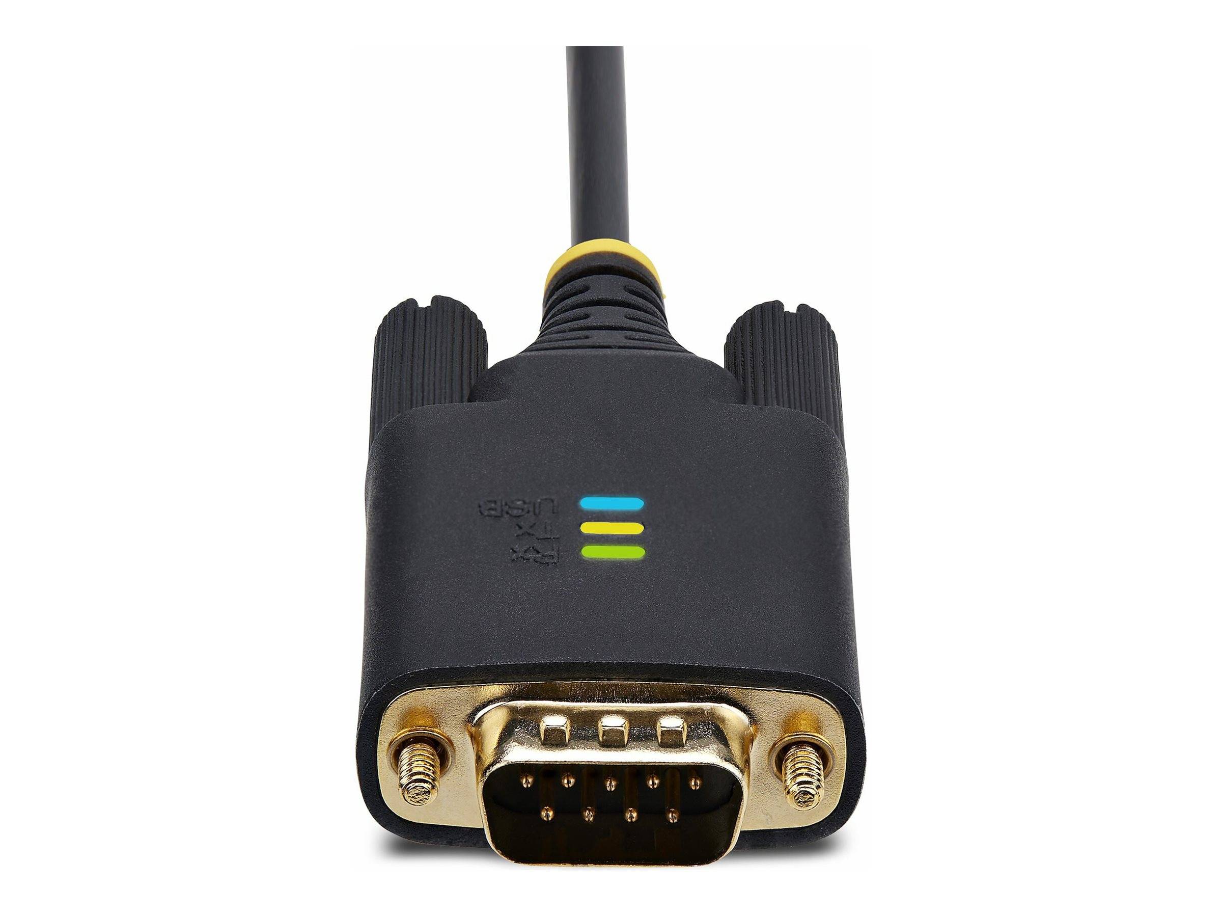 StarTech.com 10ft (3m) USB to Serial Adapter Cable, Interchangeable DB9 Screws/Nuts, COM Retention, USB-A to DB9 RS232,-3