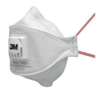 Atemschutzmaske 9332+ FFP3/V NRD m.Ausatemventil 10 St./KT 3M-0
