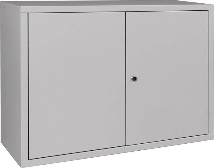Hängeschrank H600xB800xT300mm Vollblech,1 BD lichtgrau/lichtgrau-3