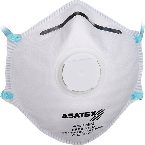 Atemschutzmaske FFP 2/V NR D m.Ausatemventil ASATEX