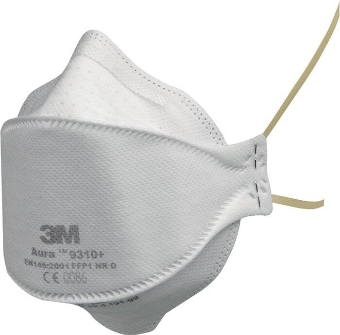 Atemschutzmaske Aura™ 9310+ FFP1 NR D o.Ausatemventil faltbar 3M-2