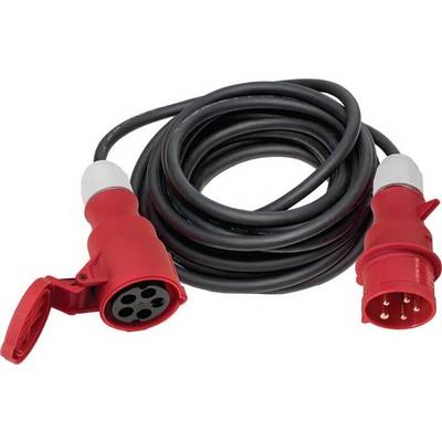 CEE-Verlängerung m.Phasenwendestecker 32 A 400 V 10m H07RN-F 5x4mm² schwarz IP44-0