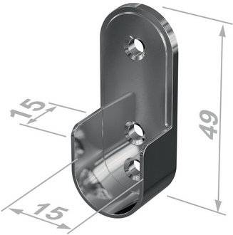 Schrankrohrlager 11121 Zinkdruckg.vern.Wm.30x15mm PG-2