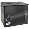 HMF 65709-02 Serverschrank 19 Zoll, 9 HE, 51 x 40 x 45 cm, Schwarz