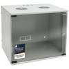 HMF 65709-07 Serverschrank 19 Zoll, 9 HE, 51 x 40 x 45 cm, Lichtgrau
