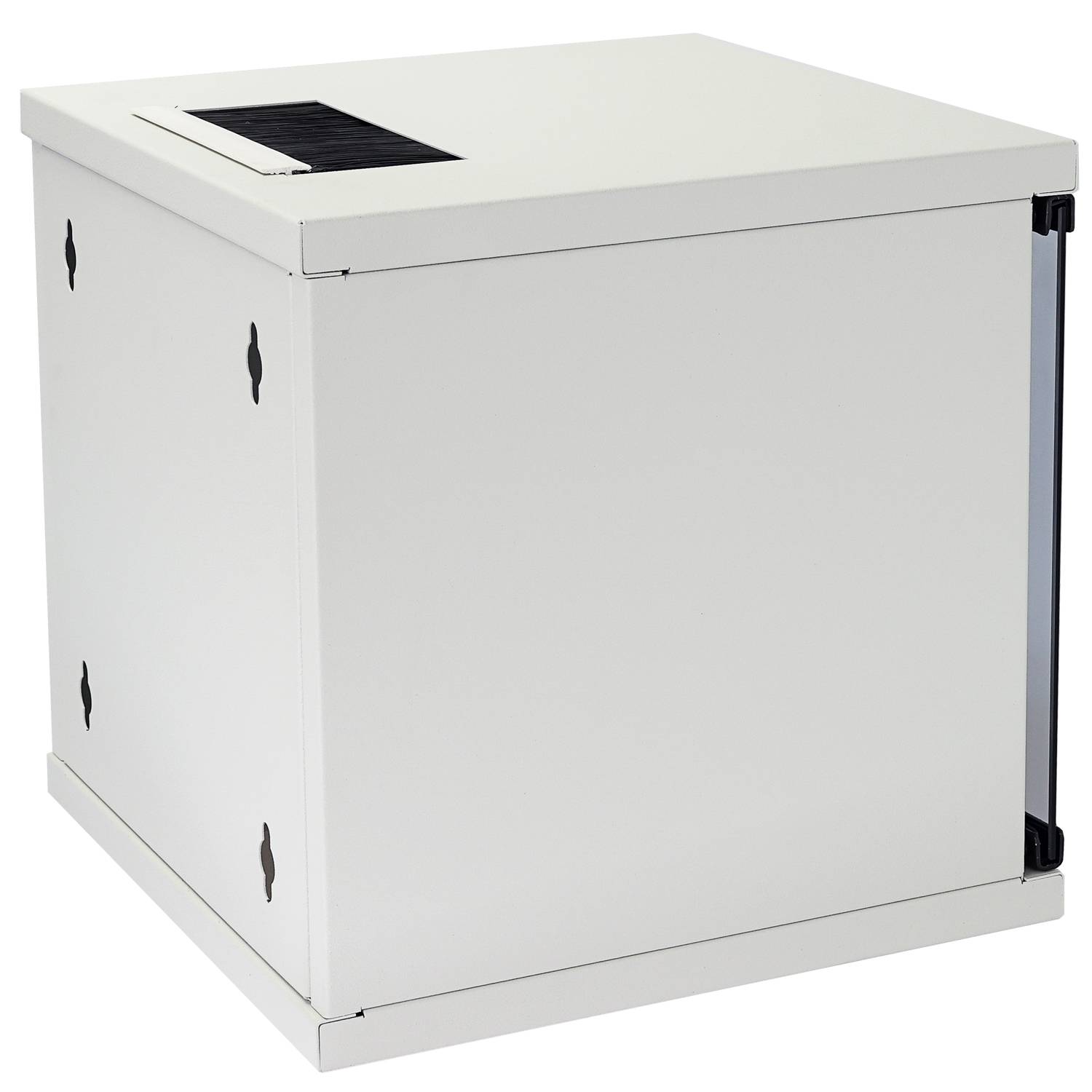 HMF 63406-07 Serverschrank 10 Zoll, 6 HE, 31,2 x 30 x 32,7 cm, Lichtgrau-4