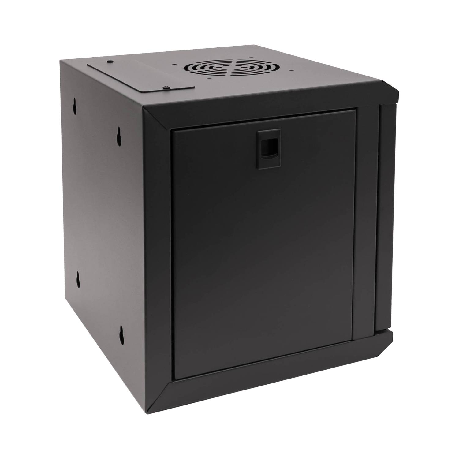 HMF 63306-02 Serverschrank 10 Zoll, 6 HE, 31,2 x 30 x 35 cm, Schwarz-2