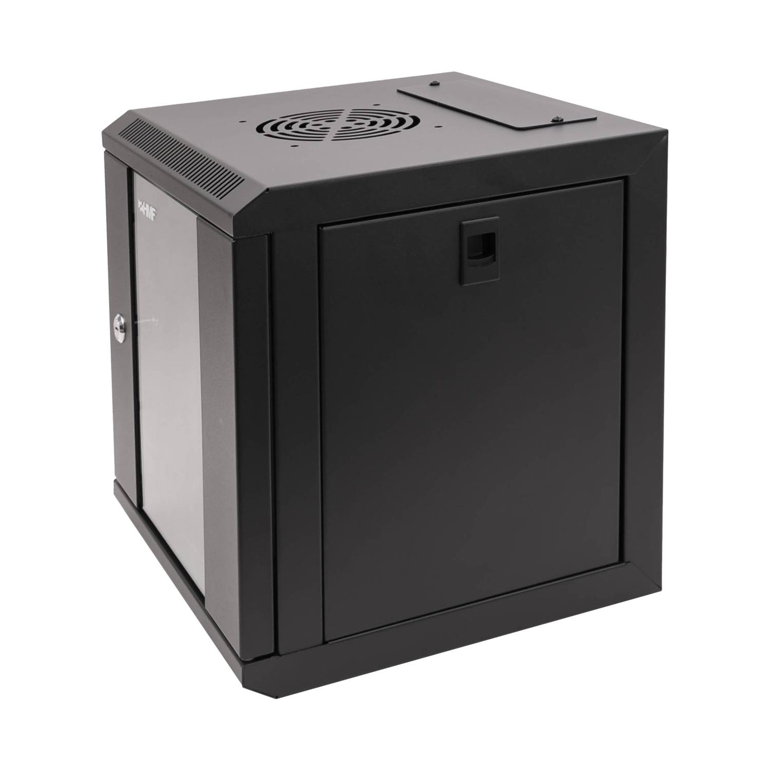HMF 63306-02 Serverschrank 10 Zoll, 6 HE, 31,2 x 30 x 35 cm, Schwarz-4
