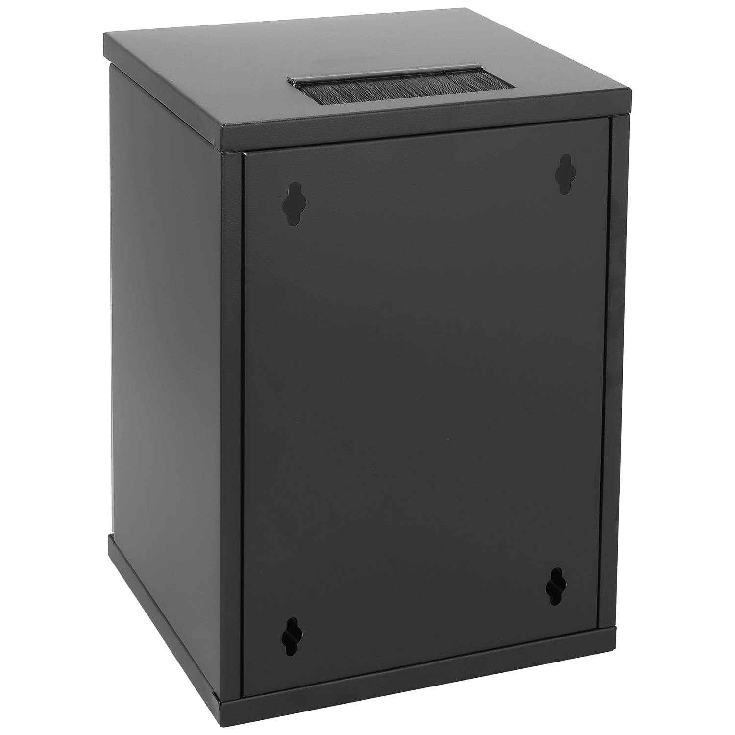 HMF 63409-02 Serverschrank 10 Zoll, 9 HE, 31,2 x 30 x 46 cm, Schwarz-1