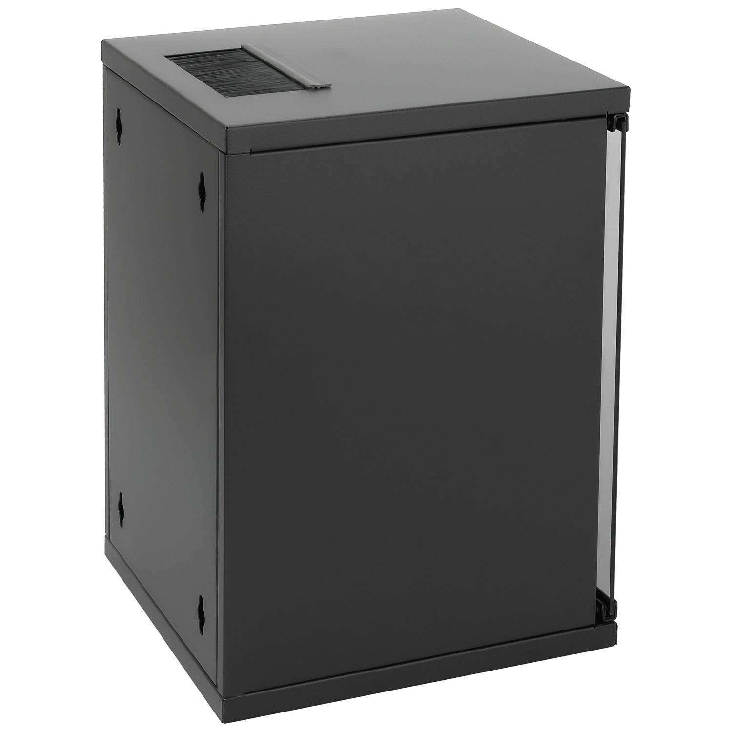 HMF 63409-02 Serverschrank 10 Zoll, 9 HE, 31,2 x 30 x 46 cm, Schwarz-4