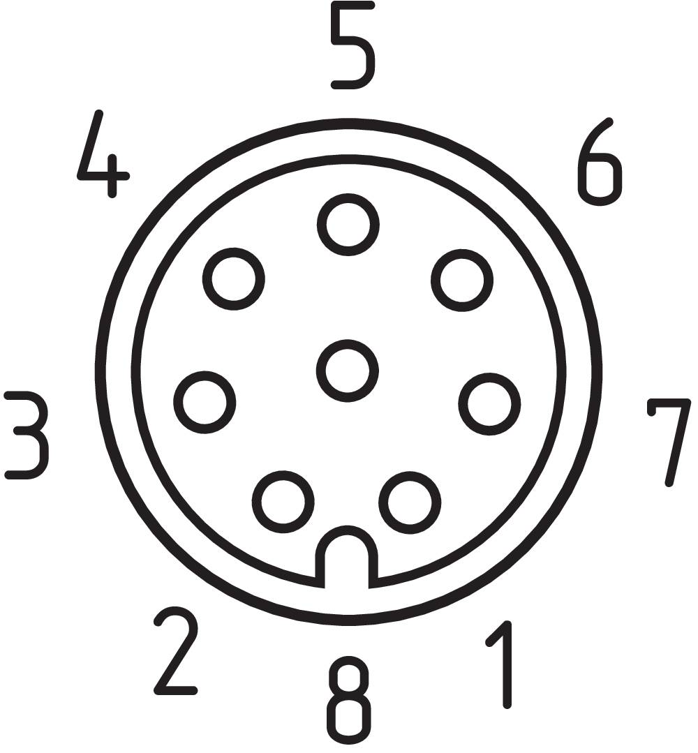 Schmersal A-K8P-M12-S-G-10M-BK-2-X-A-4-69 Sicherheitszuhaltungen, P/N: 103007359-1