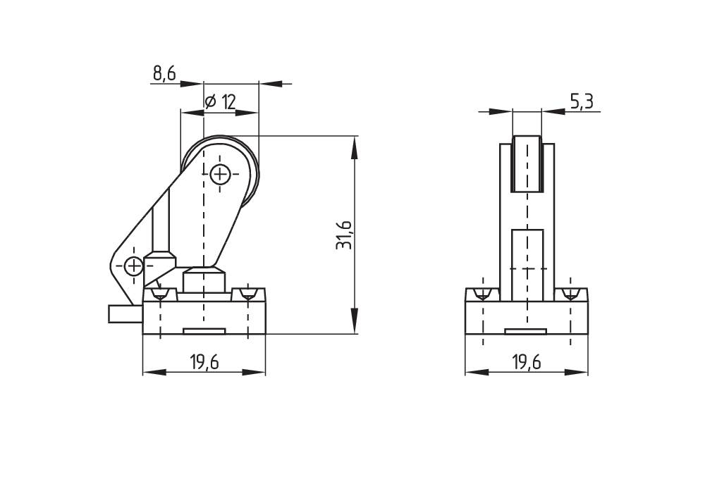 Schmersal ZK 236-11Z-M20-U180-2219 Positionsschalter , P/N: 151161269-2