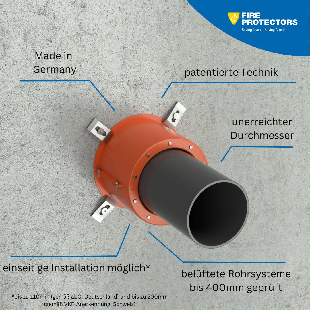 KBS Pipe Seal M 50 Brandschutzmanschette für 50er Rohr-2