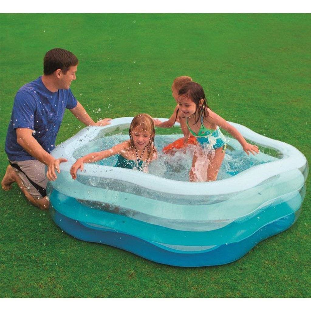 Intex 56495NP aufblasbarer Schwimmbad 185x180x53 cm blau weiß-1