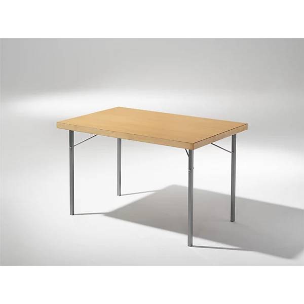 Klapptisch Gestell Metall alusilber BxT 1800 x 800 mm Laminatplatte. Fixbordet 1934 AB 79050349-1