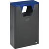 Wertstoffsammler im Außenbereich Volumen 60 l HxBxT 890 x 300 x 550 mm eisenglimmer/blau. VAR GmbH 79068649
