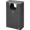 Wertstoffsammler im Außenbereich Volumen 60 l HxBxT 890 x 300 x 550 mm eisenglimmer/silber. VAR GmbH 79068749