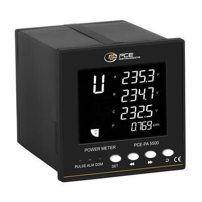 PCE Instruments Leistungsmesser PCE-PA 5500 Wechselspannung 30...264 V |Genauigkeitsklasse 0,5 |Energiezähler |RS485-0