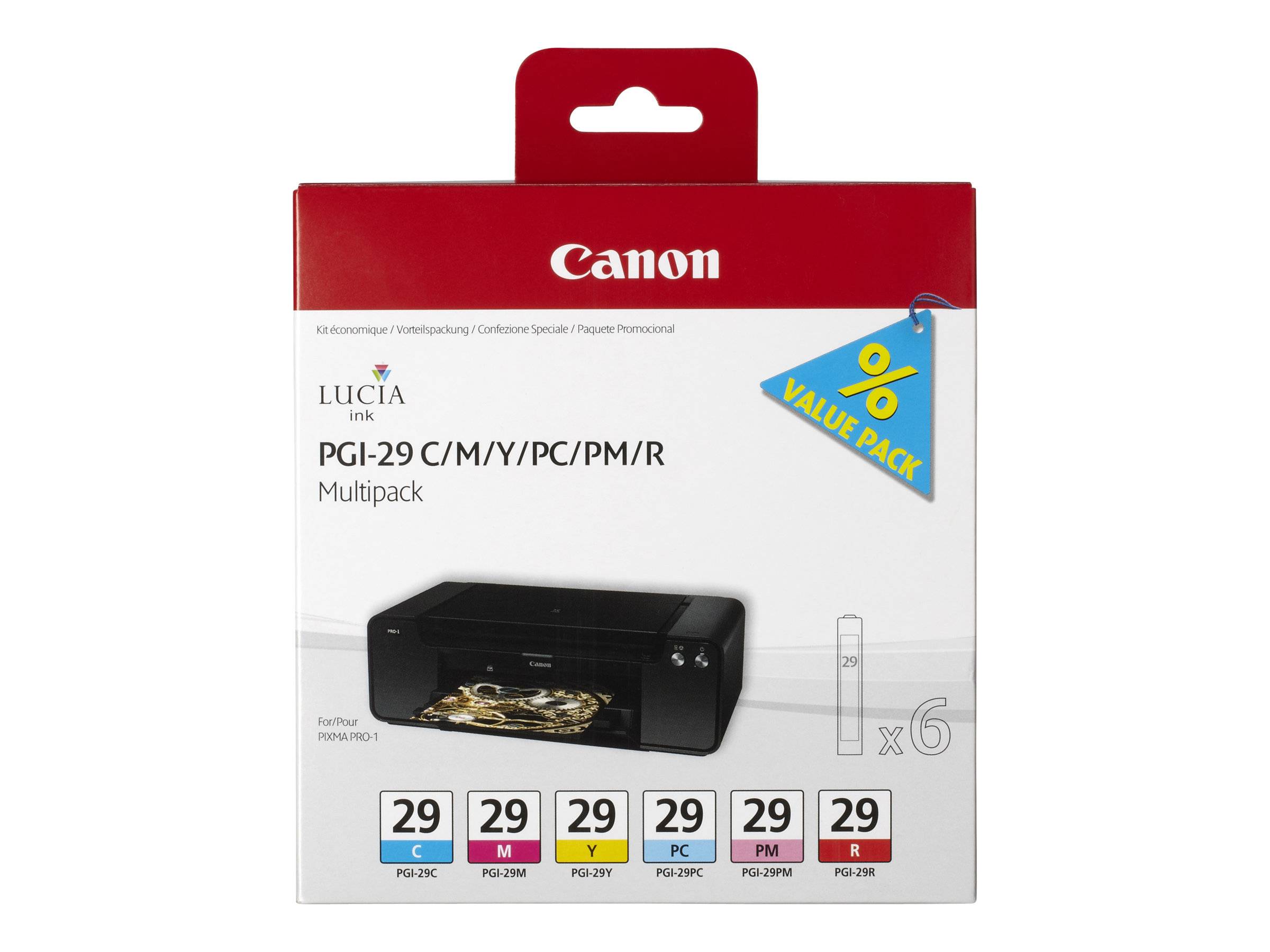 Canon PGI-29 CMY/PC/PM/R Multipack - Gelb, Cyan-1