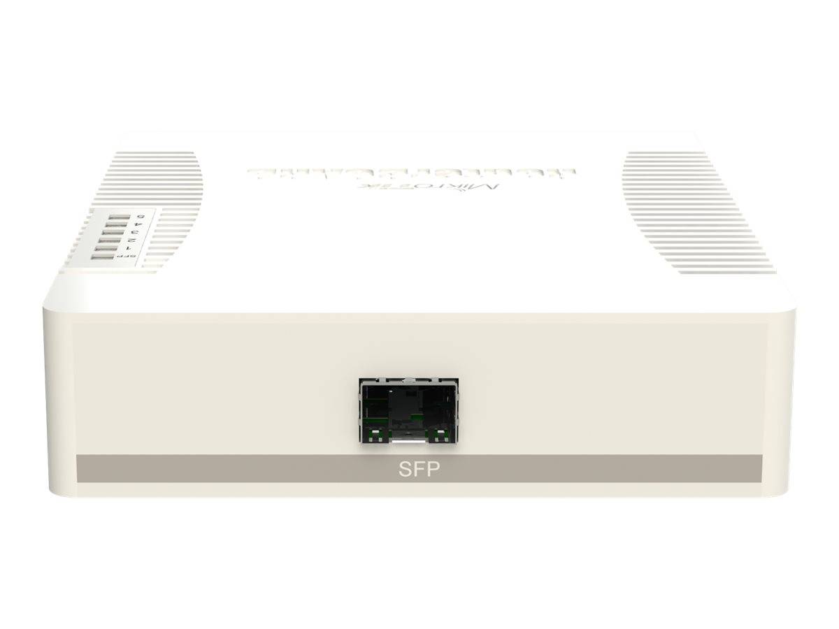 MikroTik RouterBOARD RB260GSP - Switch - managed - 5 x 10/100/1000 (4 PoE) - + 1-4