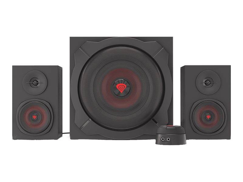 natec Genesis Helium 610BT - Lautsprechersystem - für PC - 2.1-Kanal - kabellos - Bluetooth - 60 Watt (Gesamt)-0