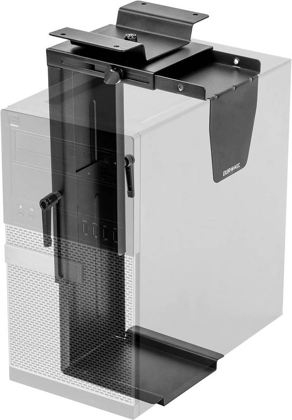 DMHD1 PC Halterung | Untertischhalterung 360° drehbar | Gehäuse Halter bis 48,5 cm | PCs bis 10 kg