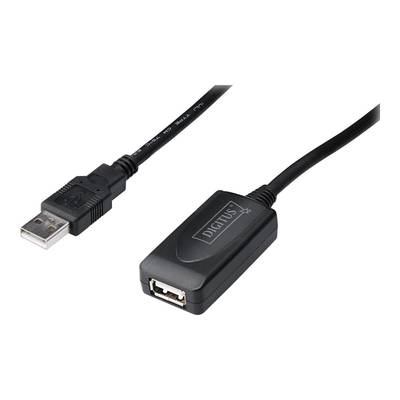 DIGITUS USB 2.0 Repeater Kabel USB A male / A female, 25 m